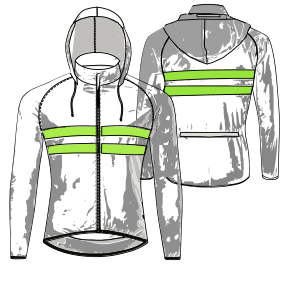 Fashion sewing patterns for cycling jacket 9239